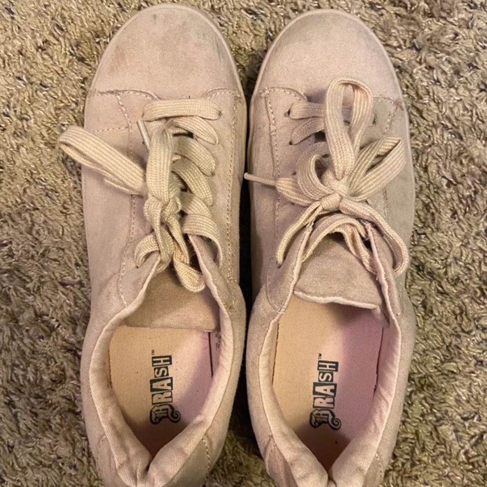 Brash Pink Suede Sneakers